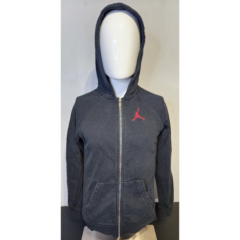 Air Jordan Jumpman Full Zip Hoodie Sweatshirt Youth XL Black Embroidered Nike
